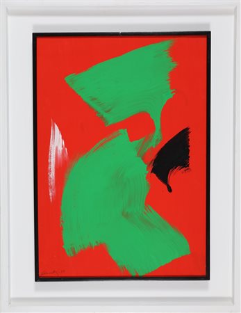 SCHNEIDER GERARD (1896 - 1986) B 1-1. 1970. Acrilico su carta incollata su...