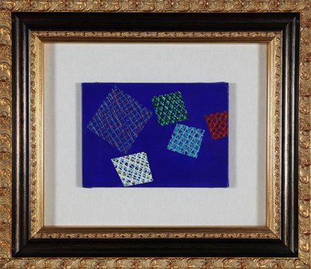 DORAZIO PIERO (1927 - 2005) Bleu note. 2001. Acrilici su tela . Cm 35,00 x...