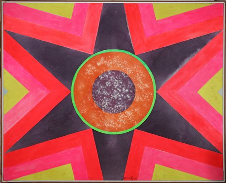 CHIN HSIAO (n. 1935) Senza titolo. 1966. Olio su tela. Cm 160,00 x 130,00....