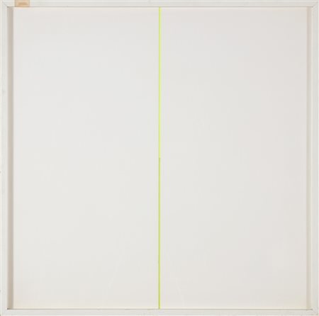 DE ALEXANDRIS SANDRO (n. 1939) Verticale doppio giallo. Tecnica mista su...