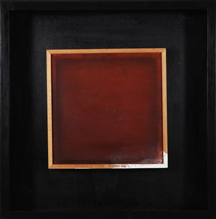 MARCHEGIANI ELIO (n. 1929) Gomma. 1971. Legno e gomma. Cm 40,00 x 40,00....