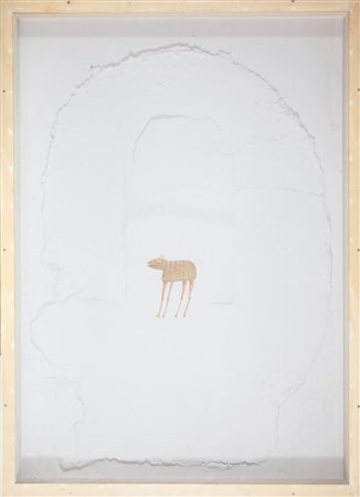 PALADINO MIMMO (n. 1948) Senza titolo. 2000. Tecnica mista su tavola. Cm...