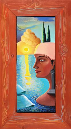 KUNC MILAN (n. 1944) Senza titolo. 1988. Tecnica mista su tela. Cm 102,00 x...