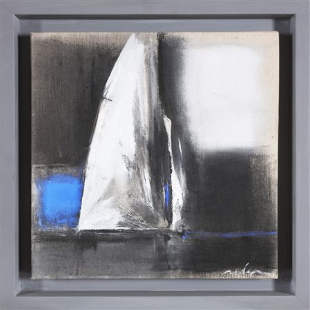 VITALI VELASCO (n. 1960) Vela. 2004. Olio su tela. Cm 50,50 x 50,50. Firma in...