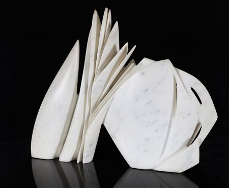 ATCHUGARRY PABLO (n. 1954) Senza titolo. Marmo. Cm 50,00 x 42,00 x 15,00....