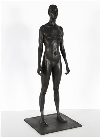 BERGOMI GIUSEPPE (n. 1953) Modella nera. 2008. Bronzo. Cm 17,00 x 45,00 x...