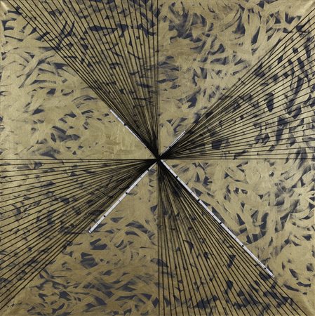 ZANUSO GIORGIA (n. 1985) Razionale follia. 2015. Tecnica mista su tela. Cm...