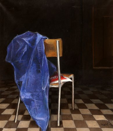 GIOVANNI CAPPELLI 1923 - 1994, Senza titolo, 1974, Olio su tela, cm. 65 x 54,...