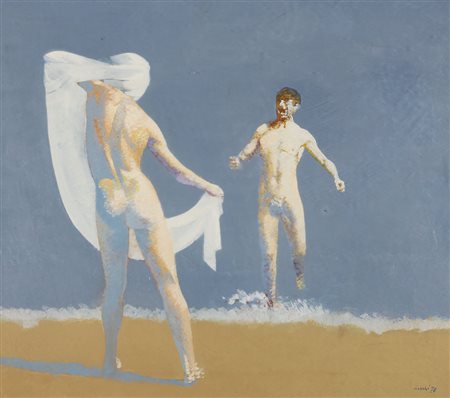 DINO BOSCHI 1923, Anatomia, 1978, Olio su tela, cm. 70 x 80, Firmato e datato...