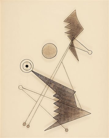 REMO BIANCO 1922 - 1988, 3D, 1960, China su plastiche sovrapposte, cm. 100 x...