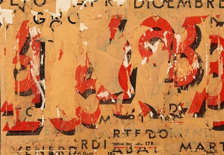 RAOUL SCHULTZ, 1931 - 1971, Calendari, Collage su tela, cm. 35 x 50, Firmato...
