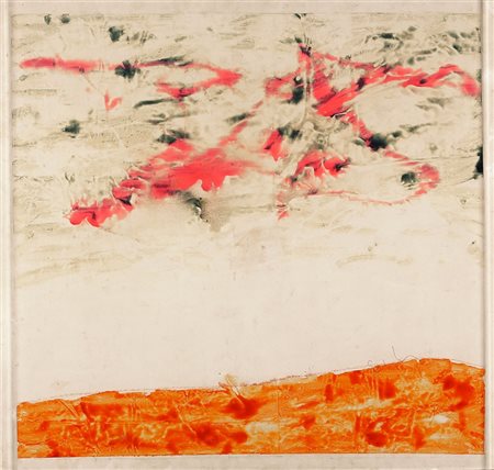 MARIO SCHIFANO, 1934 - 1998, Senza titolo, anni ‘70, Smalto su tela, cm. 100...