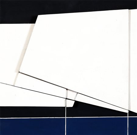 BEN ORMENESE, 1930, H8 - 70, 1970, Pittura e tavole sovrapposte, cm. 50 x 50...