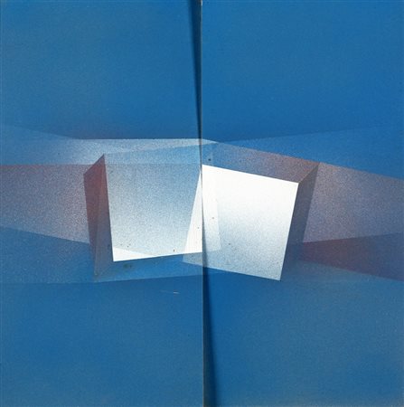 GUIDO ZANOLETTI, 1933, Senza titolo, 1981, Nitroacrilico su tavola, cm 40 x...