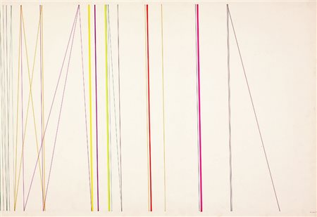 PAOLO MASI, 1933, Senza titolo, 1971, Inchiostri su carta, cm. 70 x 100,...