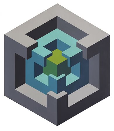 JOSE’ MARIA’ YTURRALDE, 1942, Estructura (Serie Cubos), 1971, Pittura...