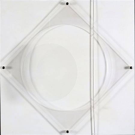 SARA CAMPESAN, 1924, Mobil quadro, 1967, Assembalggio, plexiglass su tavola...