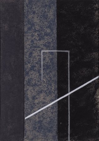 RUDOLF ORTNER (1912-1997)B-92-57-Gelander, 1992Acquerello e tecnica mista su...