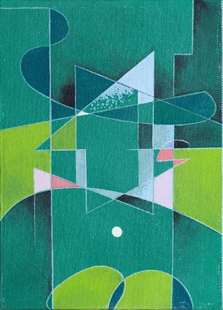 ALBERTO BIASI (1937)Senza Titolo, 1984Olio su cartone telato...