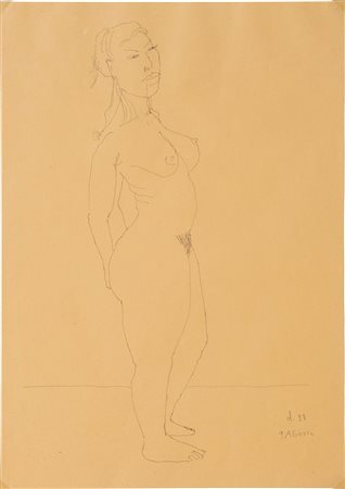 JIRI GEORGE DOKOUPIL (1954)Senza Titolo, 1988Penna su cartaCm 42x29,5Firma e...