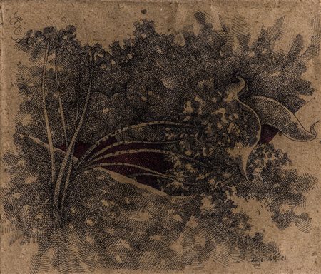 LUIGI MAINOLFI (1948)Senza Titolo, 1981Punta seccaCm 16x18,5Firma e datazione...