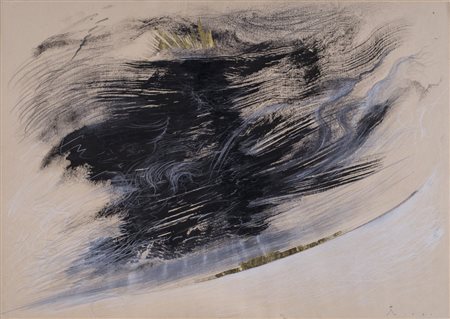 SILVIO MERLINO (1952)Senza Titolo, 1981Tecnica mista su cartaCm...