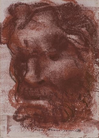 PIETRO ANNIGONI (1910-1988)Senza TitoloSanguigna su cartaCm 19,4x14,1Firma in...