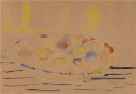 GINO MELONI (1905-1989)Senza TitoloAcquerello su cartaCm 33x48Firma in basso...