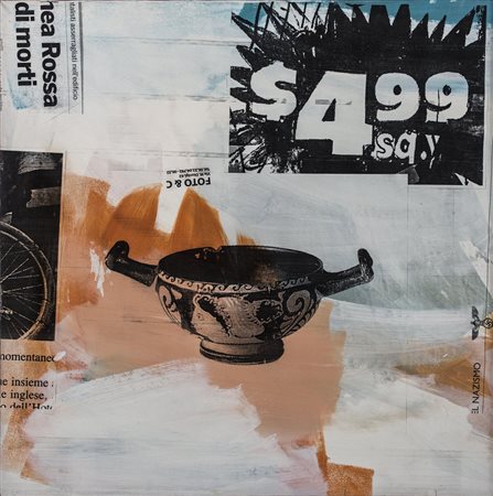 MIRKO PAGLIACCI (1959)"$ 4,99", 2008Acrilici e tecnica mista su...