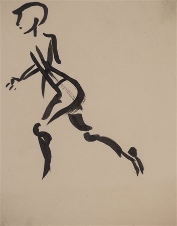 RENATO GUTTUSO (1911-1987)Senza Titolo - Bozzetto per il dipinto "La...