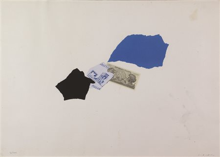 Giulio Turcato, Senza titolo, litografia su carta, cm. 50x70, es. 3/100,...