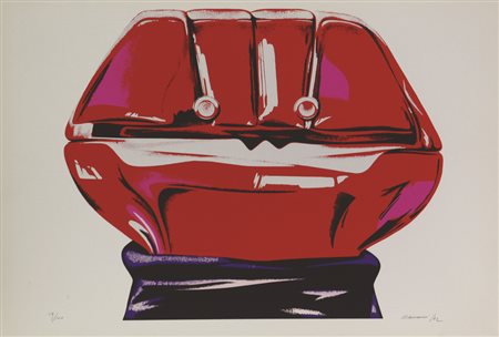 Umberto Mariani, Senza titolo, 1972, serigrafia su carta, cm. 50x70, es....