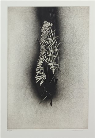 Emilio Scanavino, Senza titolo, incisione su carta, cm. 75x57 (lastra cm....