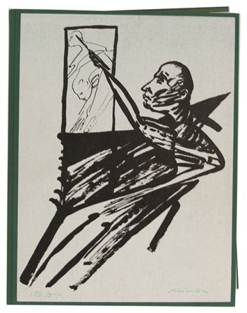 Remo Brindisi, Ipotesi per un Profilo, 1972, cm. 35x44x5, volume contenente...