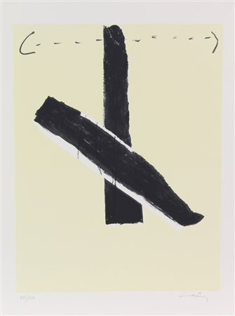 Antoni Tapies, Senza titolo, serigrafia su carta, cm. 79x59, es. 52/150,...