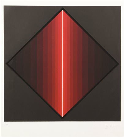 Horacio Garcia Rossi, Senza titolo, litografia su carta, cm. 76x56, es....