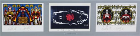 Gilbert & George, Fingle Fangle, 2004 - Rose Hole, 1980 - Fates, 2005, set di...