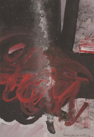 Ferdinando De Filippi, Senza titolo, tecnica mista su cartoncino, cm....