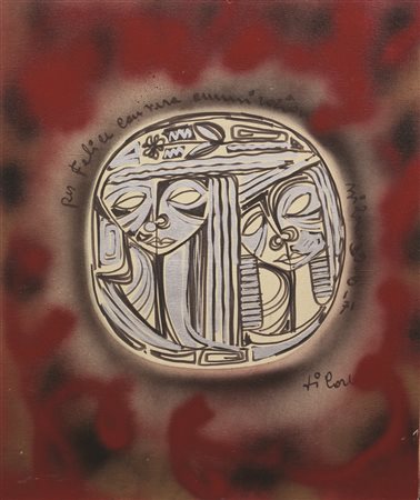 Vittorio Maria Di Carlo, Studio per un Quadro, 1971, tecnica mista su tela,...