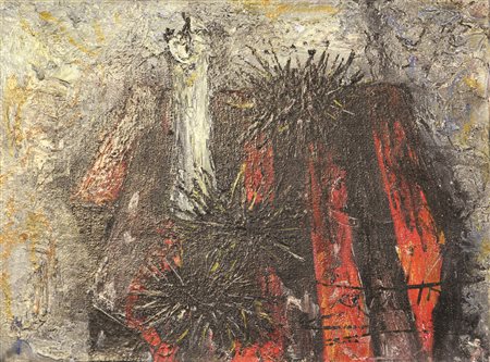 Jean Marie Gauttin, Natura Morta, (anni '80), olio su tela, cm. 27x35,...