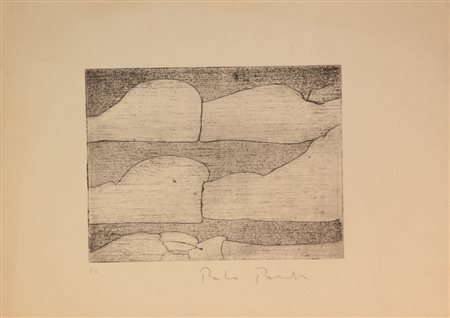 Paolo Pasotto, Senza titolo, (1967), puntasecca su carta, cm. 25x35 (lastra...