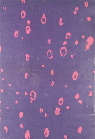 Giulio Turcato, Senza titolo, stampa su carta, cm. 64x36, firmata in basso a...