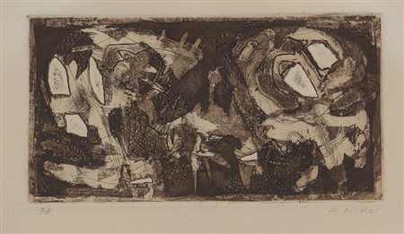 Nikos Kessanlis, Senza titolo, incisione su carta, cm. 32x40 (lastra cm....
