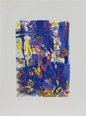 Antonio Corpora, Senza titolo, serigrafia su carta, cm. 79x59, es. CXII/CXX,...