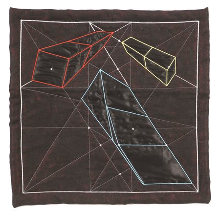 Giò Pomodoro, Pilastri, 1982-2000, multiplo in stoffa, cm. 37x37, es. prova...