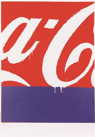 Mario Schifano, Coca-Cola, serigrafia su carta Fabriano, cm. 100X70, es....