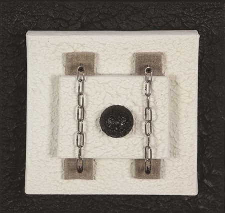 Saba, Tensostruttura. Dal Ciclo Industriale, 2009, tecnica mista entro teca...