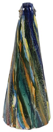 Saverio Terruso, Oranti, scultura in ceramica, cm. 46x17, es. pezzo unico,...