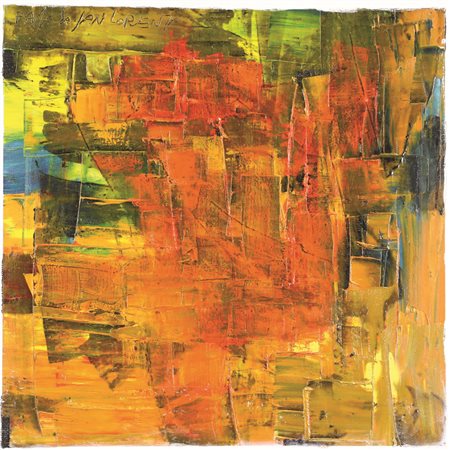 Paolo Da San Lorenzo, Portale, 2006, olio tu tela americana, cm. 50x50,...