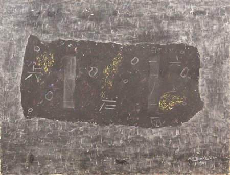 Mario Enrico Benvenuti, Accettazione Primitiva, 1961, olio su tela, cm....